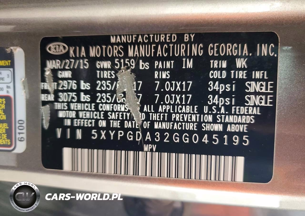 2016 Kia Sorento Lx VIN:5XYPGDA32GG045195 - 13