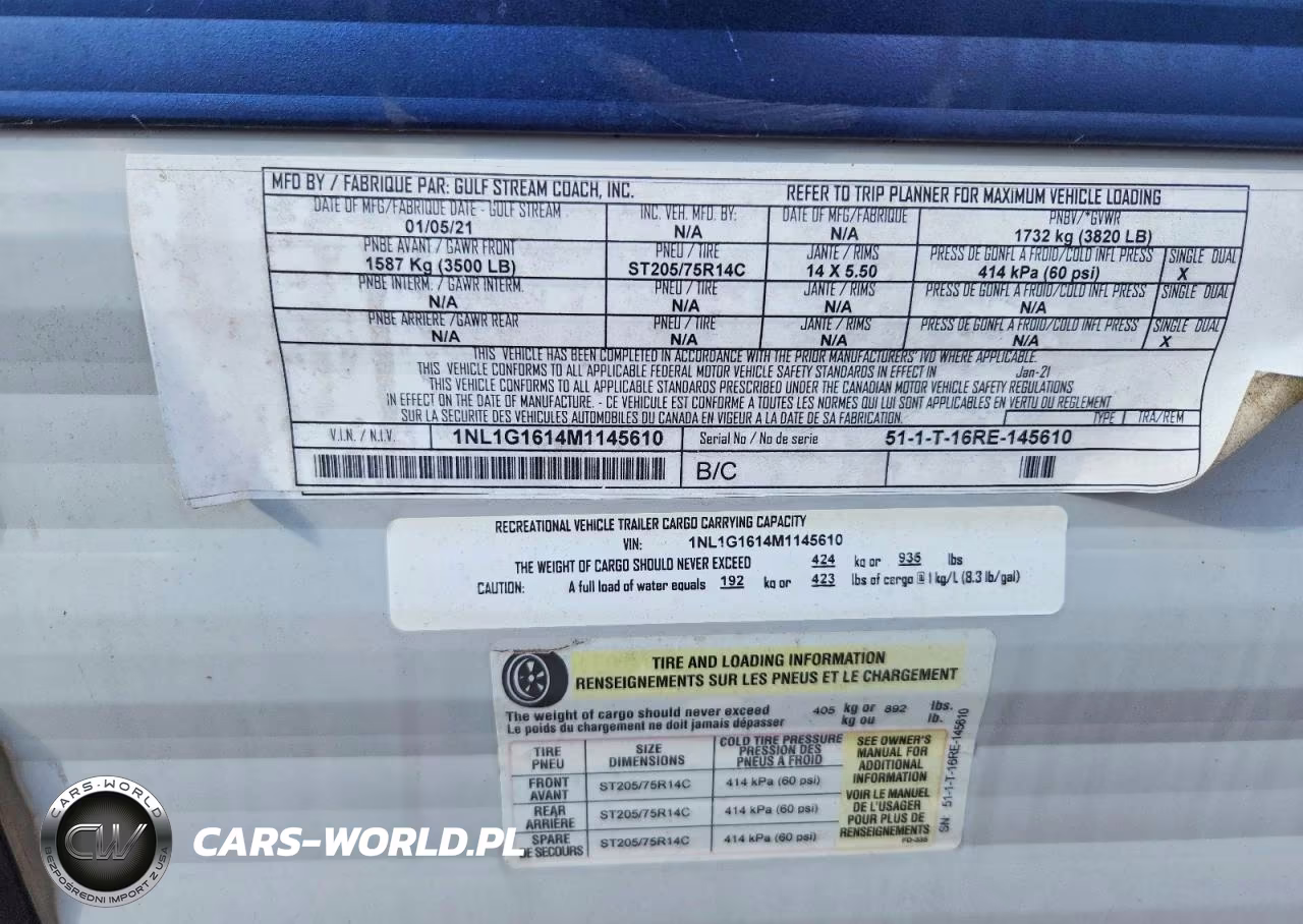 2021 Gulf Stream Ameri-Lite Camper VIN:1NL1G1614M1145610 - 7