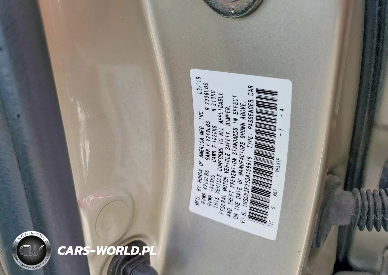 2016 Honda Accord Lx VIN:1HGCR2F30GA159879 - 13