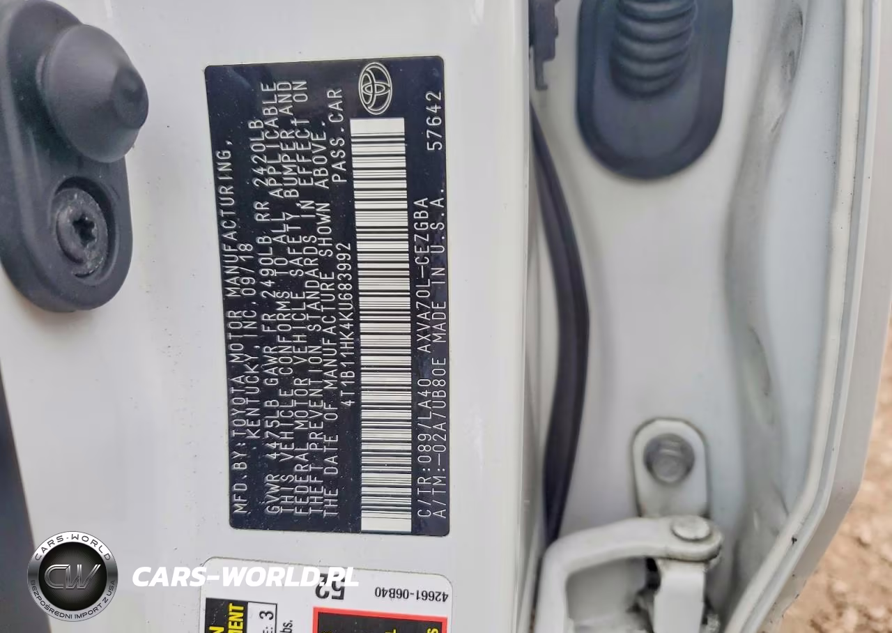 2019 Toyota Camry Xle VIN:4T1B11HK4KU683992 - 13