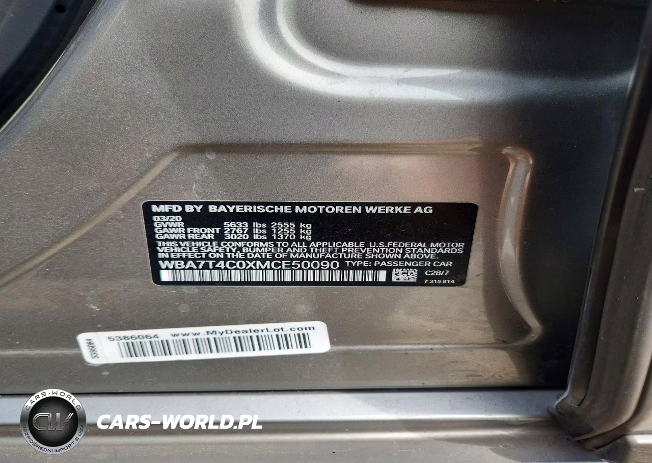 2021 BMW 740 Xi VIN:WBA7T4C0XMCE50090 - 12