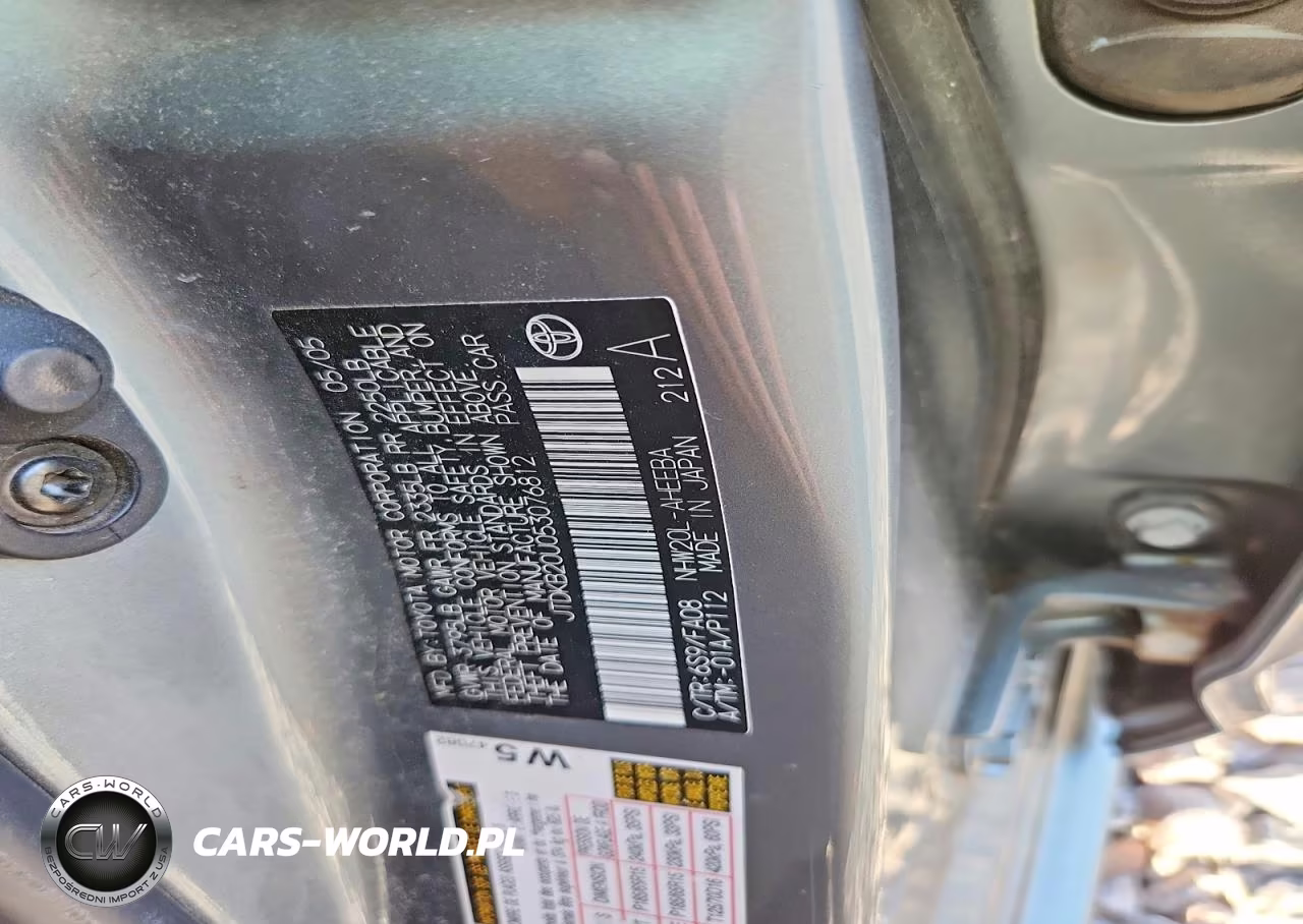 2005 Toyota Prius Base VIN:JTDKB20U053076812 - 12