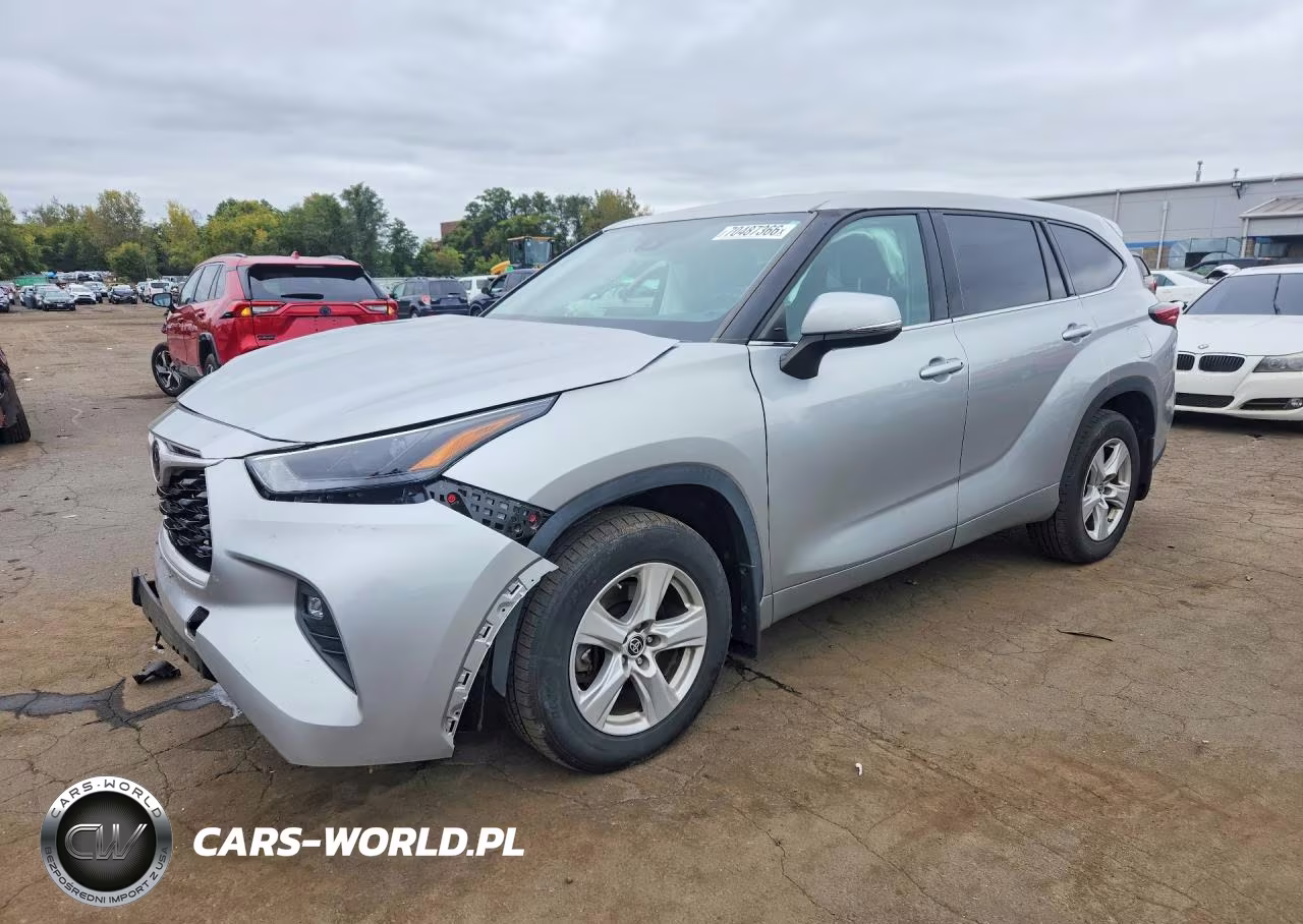 2022 Toyota Highlander Le VIN:5TDBZRBH9NS214348 - 1