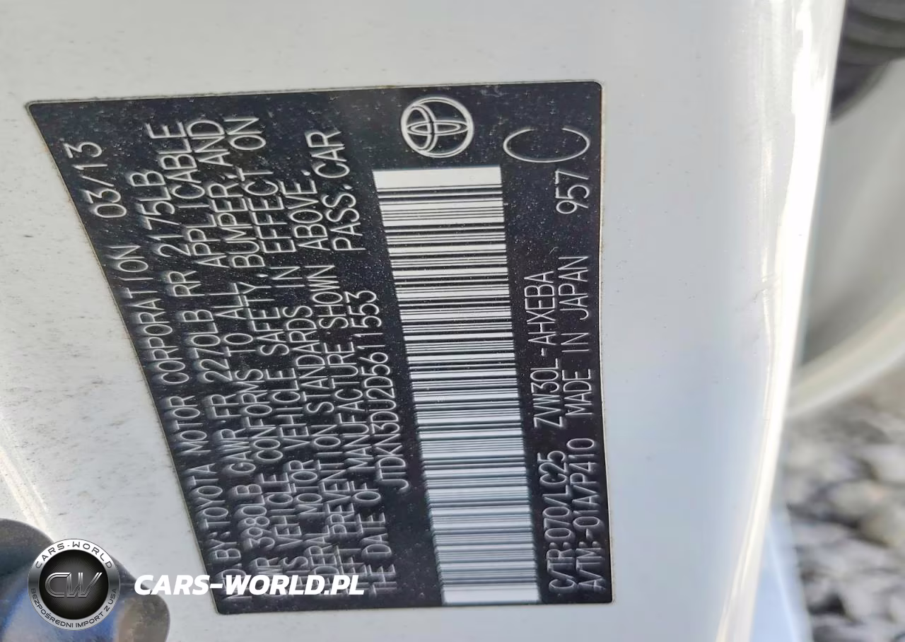 2013 Toyota Prius Persona Series Se VIN:JTDKN3DU2D5611553 - 12