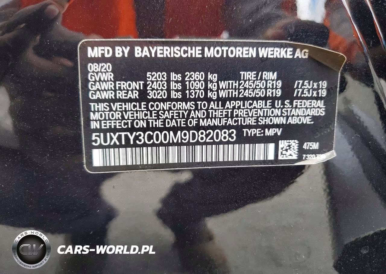 2021 BMW X3 Sdrive30I VIN:5UXTY3C00M9D82083 - 13
