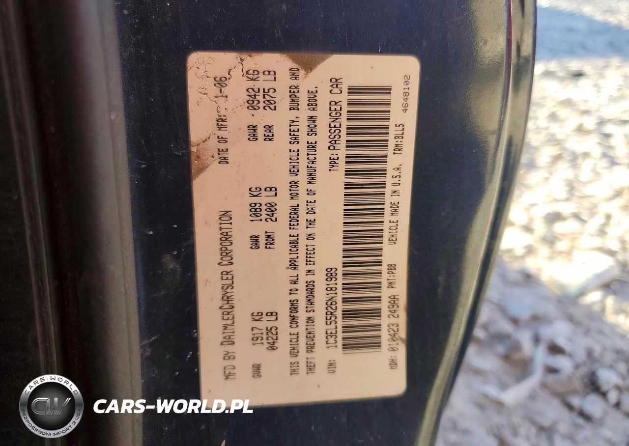 2006 Chrysler Sebring Touring VIN:1C3EL55R26N181989 - 13
