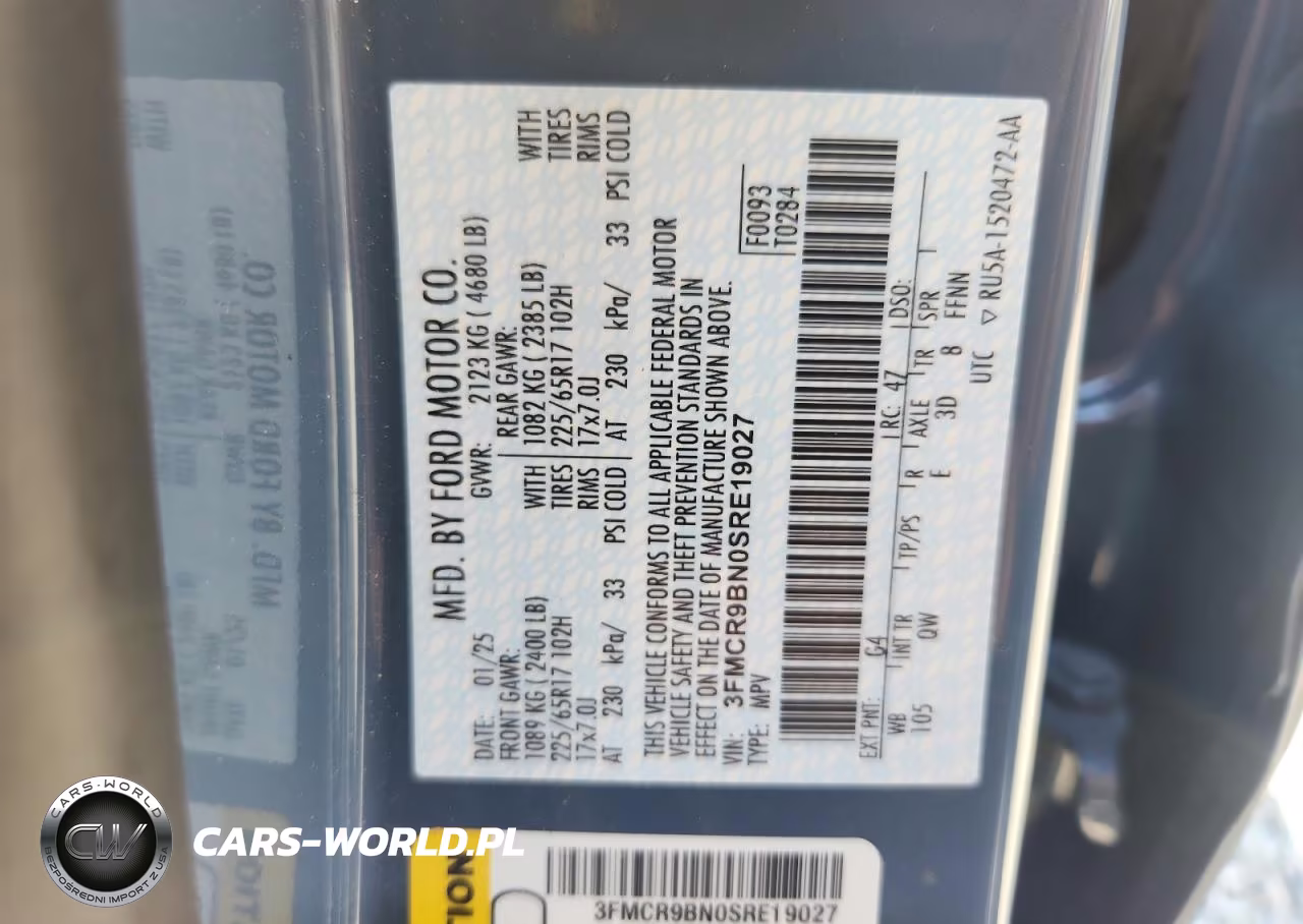 2025 Ford Bronco Sport Big Bend VIN:3FMCR9BN0SRE19027 - 13
