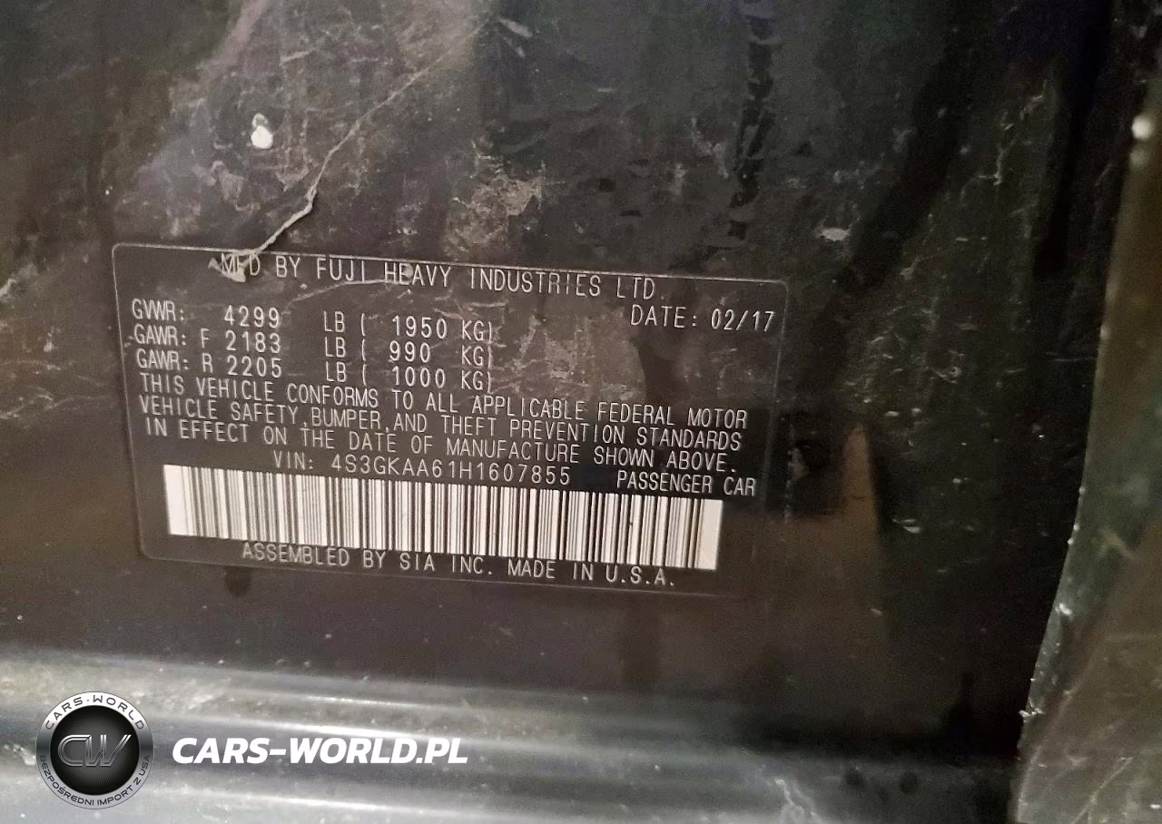 2017 Subaru Impreza VIN:4S3GKAA61H1607855 - 12