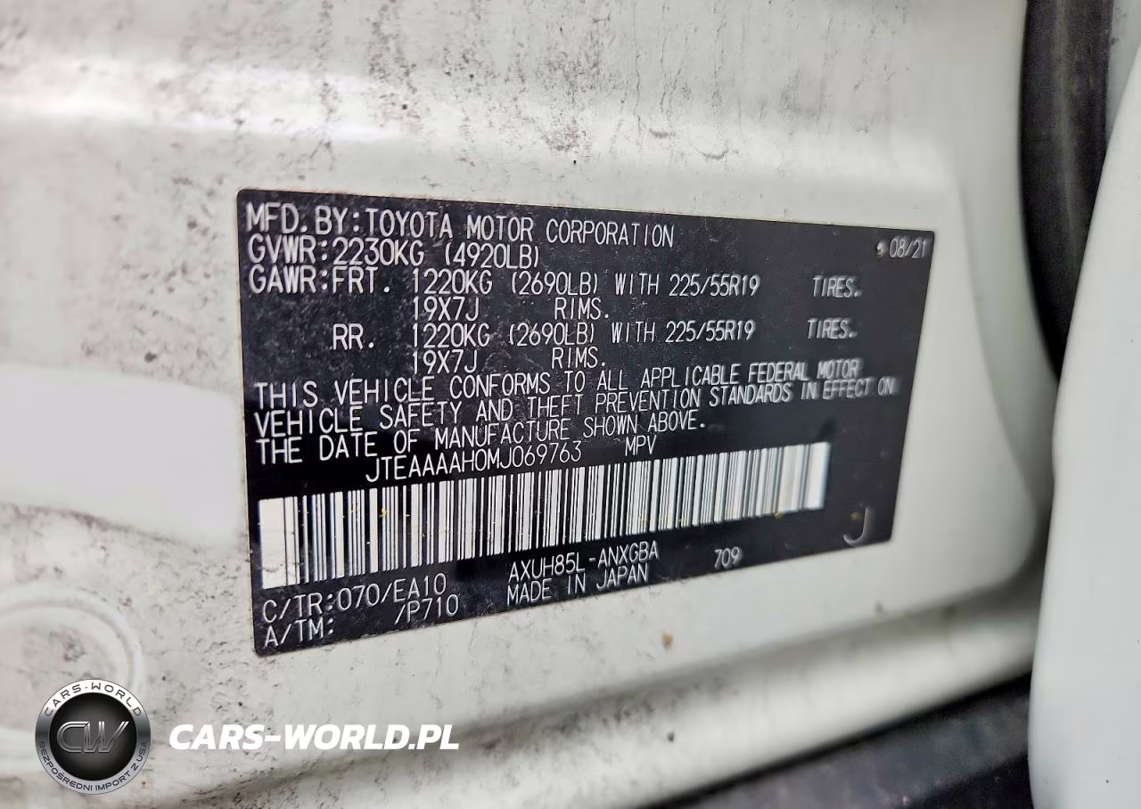 2021 Toyota Venza Xle VIN:JTEAAAAH0MJ069763 - 14