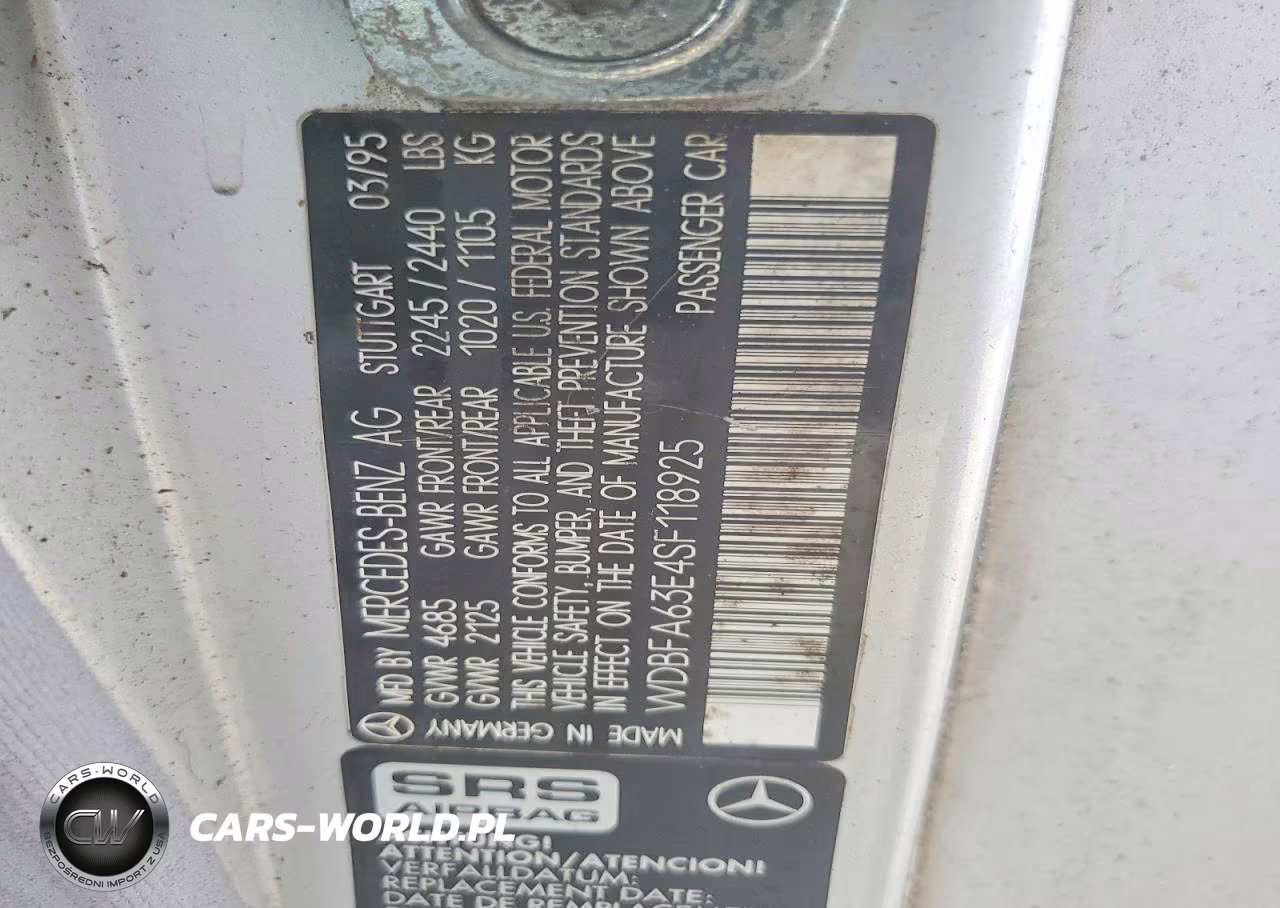 1995 Mercedes-Benz Sl 320 VIN:WDBFA63E4SF118925 - 12