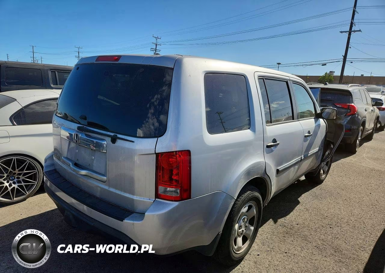 2013 Honda Pilot Lx VIN:5FNYF3H26DB035237 - 3