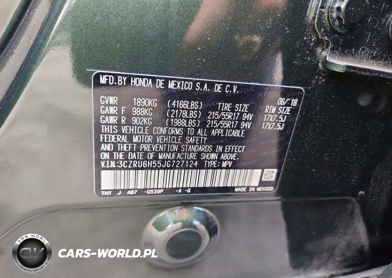 2018 Honda Hr-V Ex VIN:3CZRU6H55JG727124 - 13
