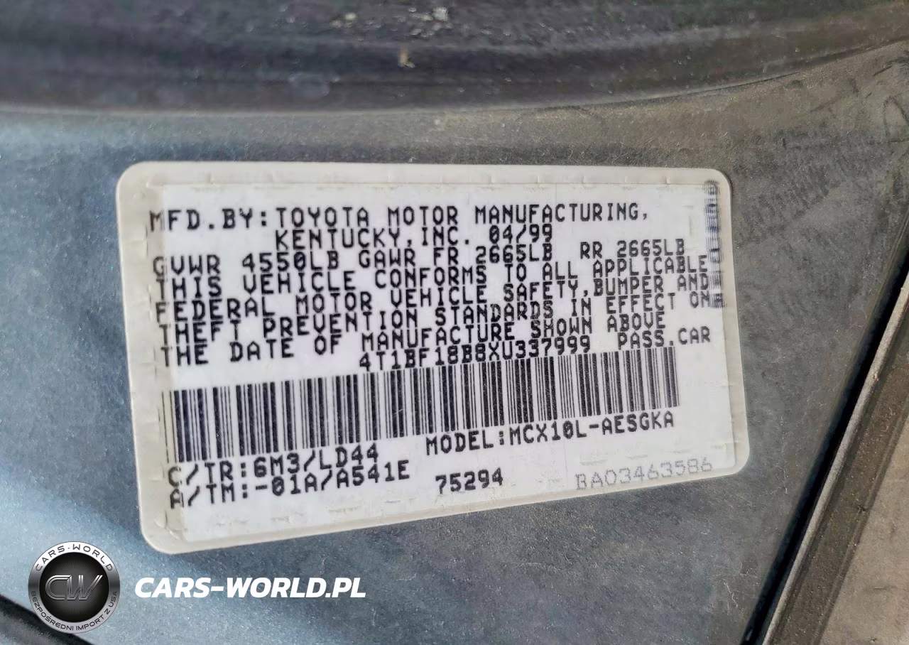 1999 Toyota Avalon Xls VIN:4T1BF18B8XU337999 - 12