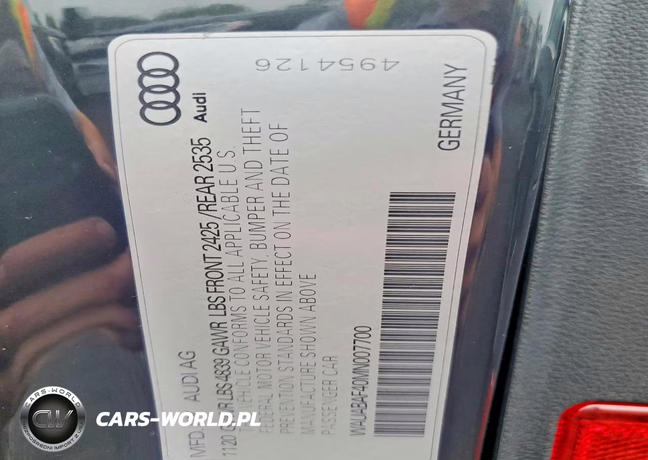 2021 Audi A4 Premium 40 VIN:WAUABAF40MN007700 - 12