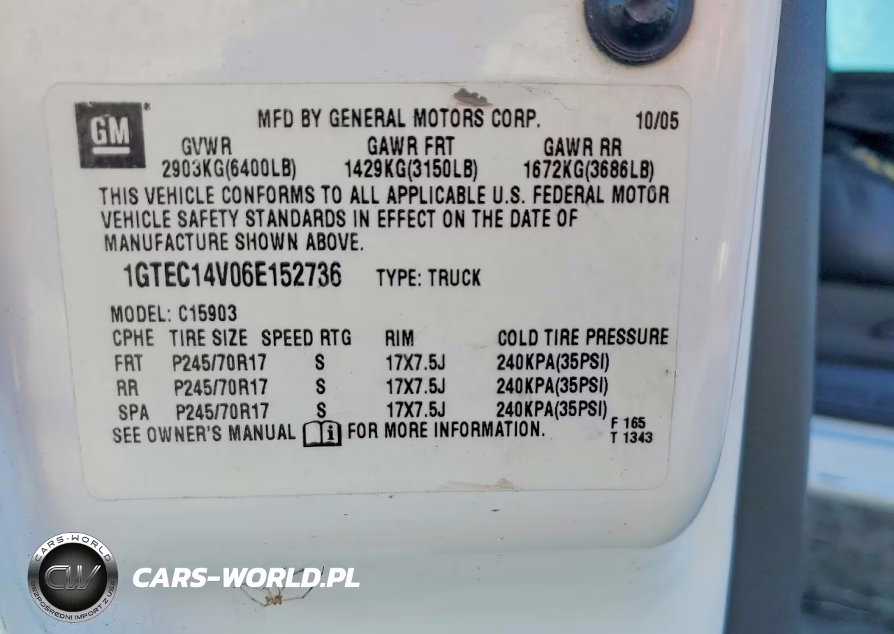 2006 GMC New Sierra C1500 VIN:1GTEC14V06E152736 - 12