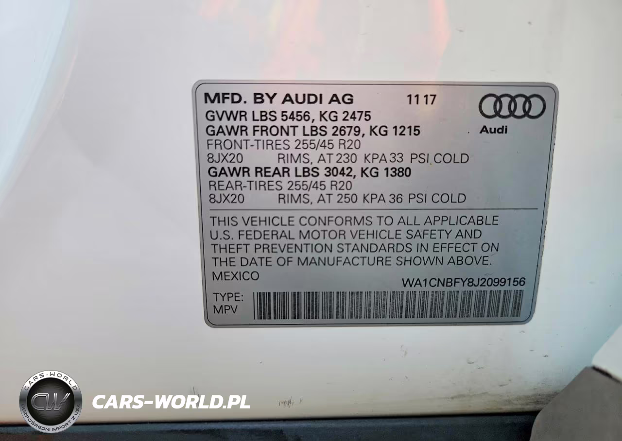 2018 Audi Q5 Prestige VIN:WA1CNBFY8J2099156 - 13