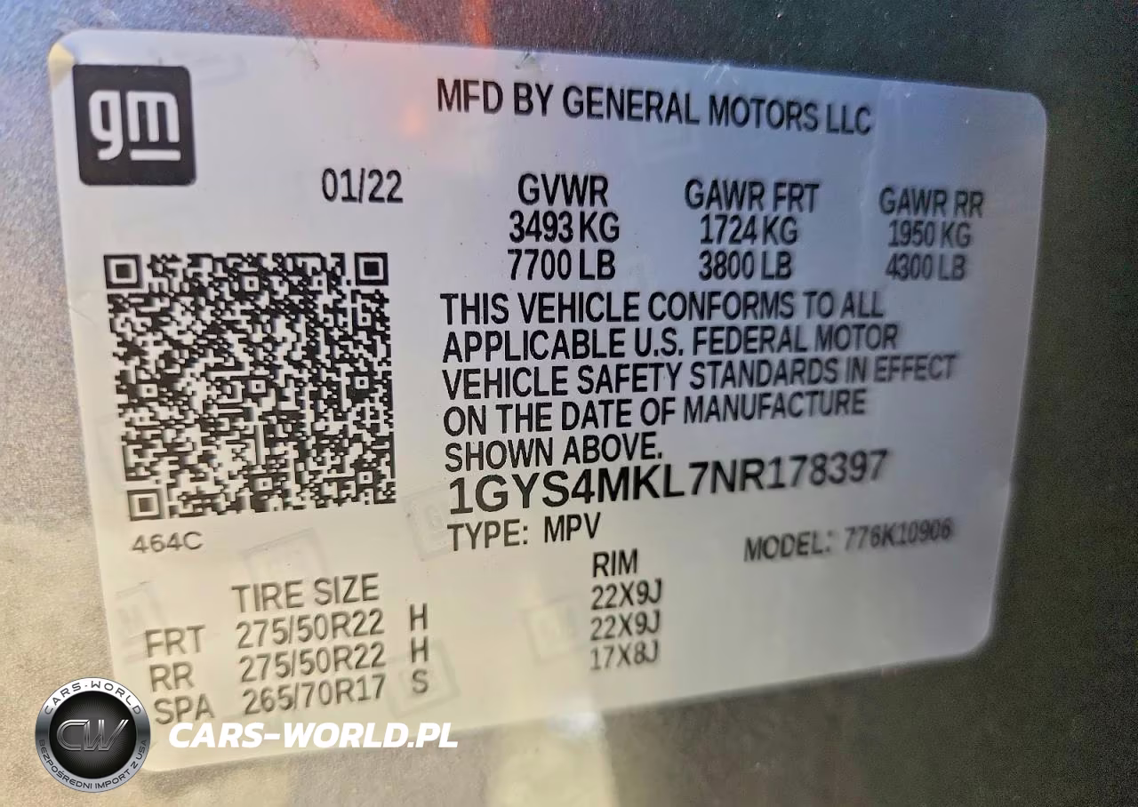 2022 Cadillac Escalade Esv Premium Luxury Platinum VIN:1GYS4MKL7NR178397 - 14