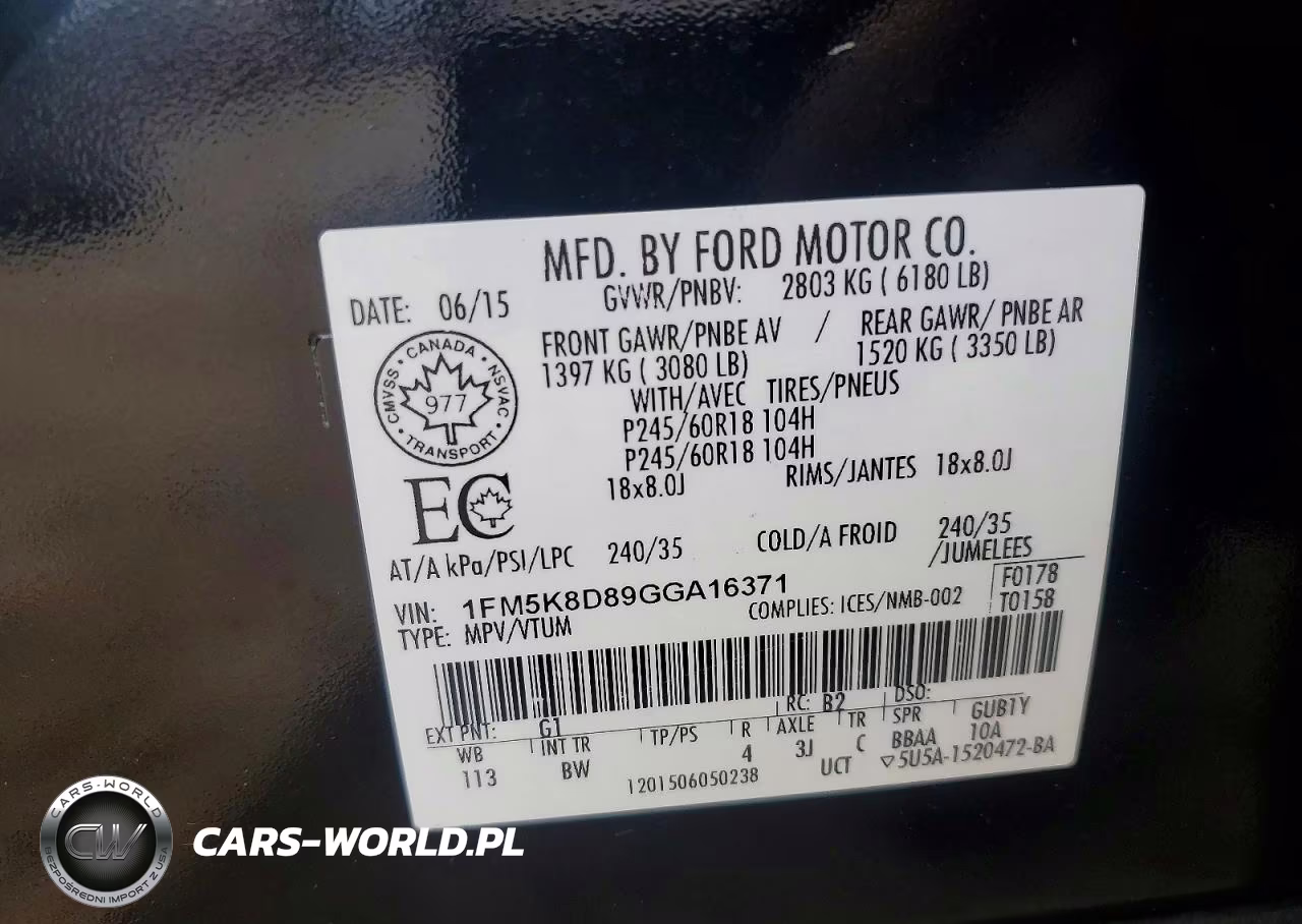 2016 Ford Explorer Xlt VIN:1FM5K8D89GGA16371 - 13