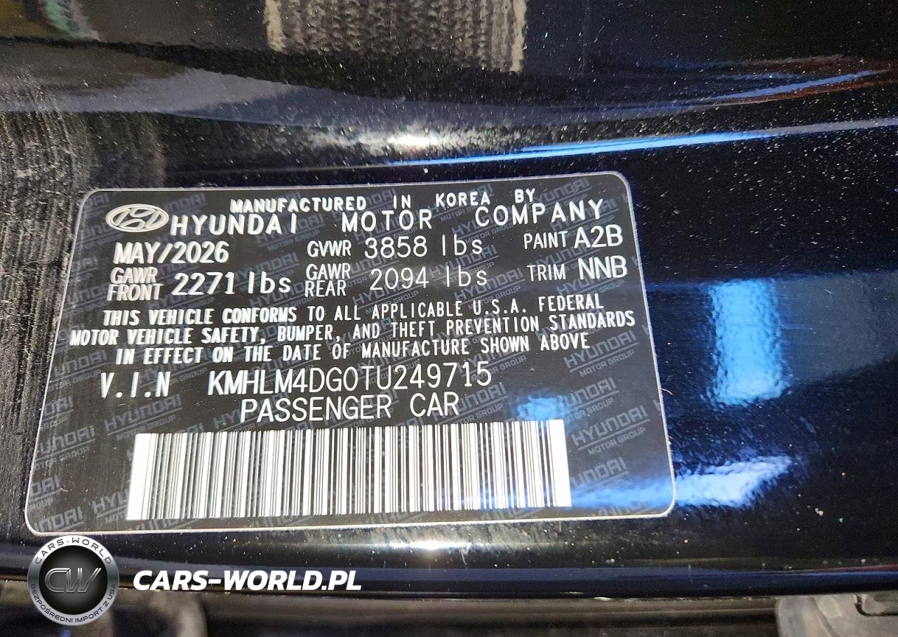 2026 Hyundai Elantra Sel Sport VIN:KMHLM4DG0TU249715 - 12