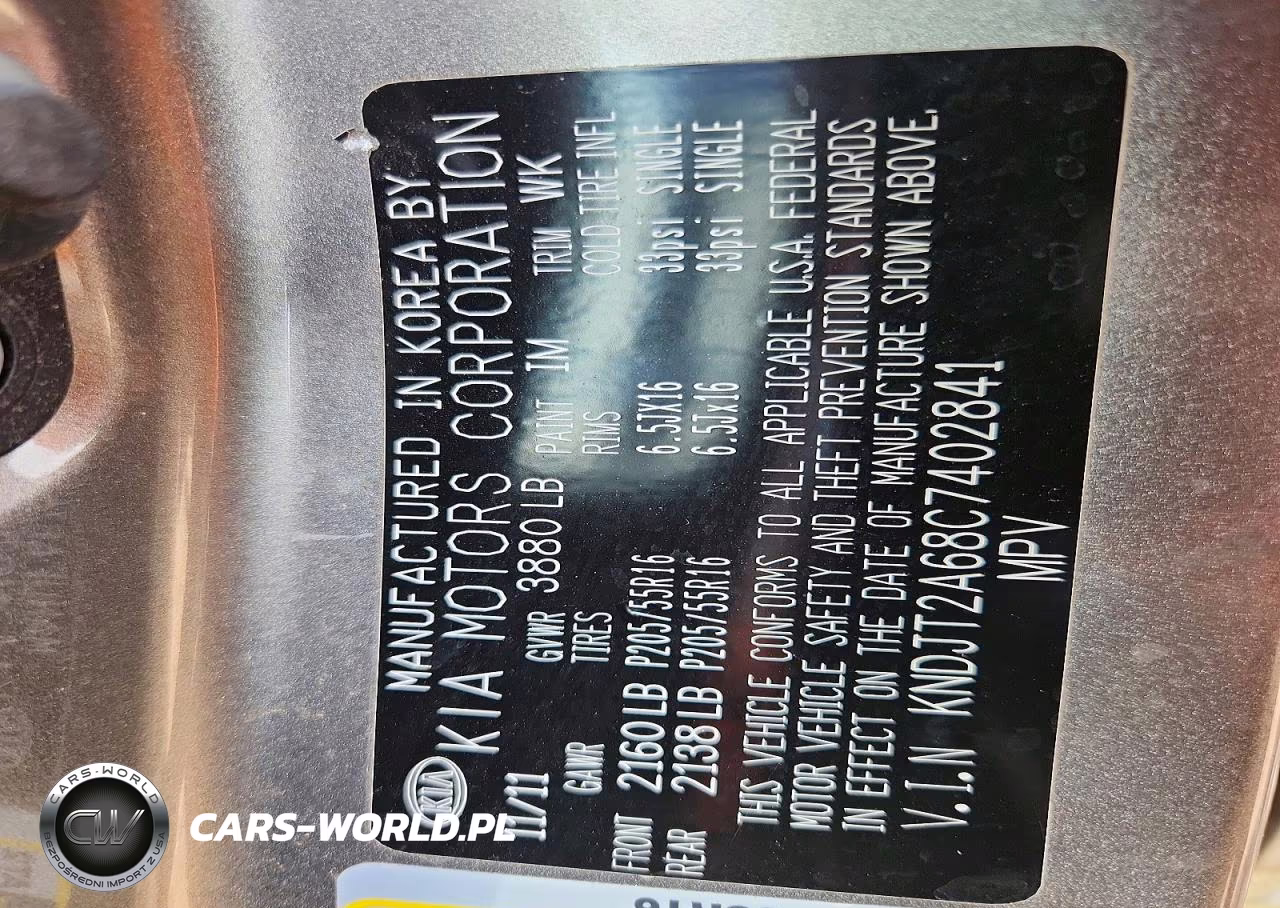 2012 Kia Soul + VIN:KNDJT2A68C7402841 - 12