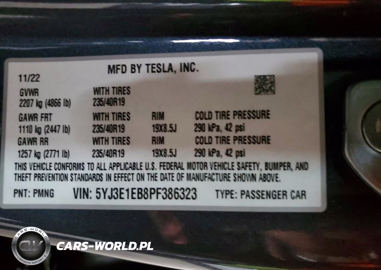 2023 Tesla Model 3 VIN:5YJ3E1EB8PF386323 - 12