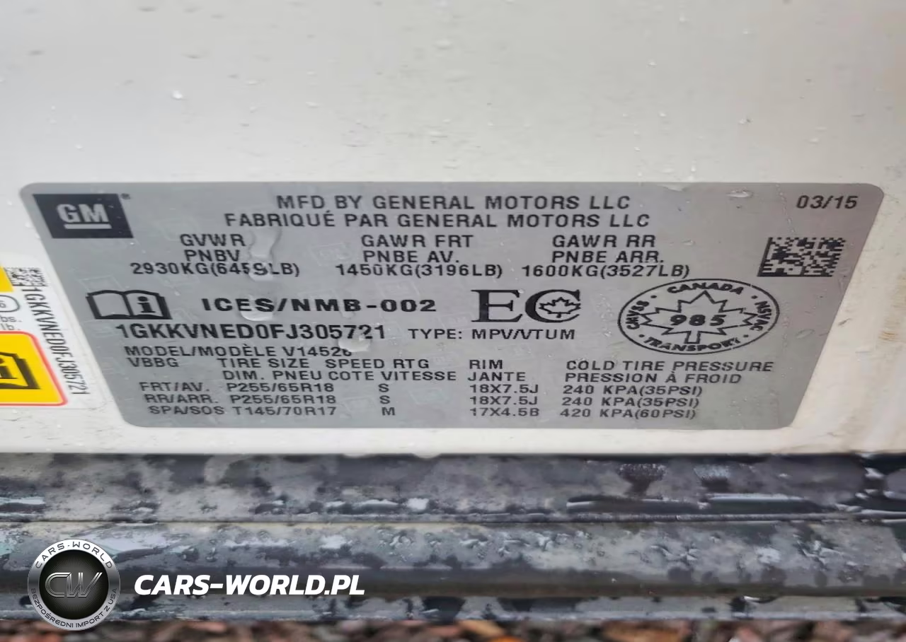 2015 GMC Acadia Sle VIN:1GKKVNED0FJ305721 - 13