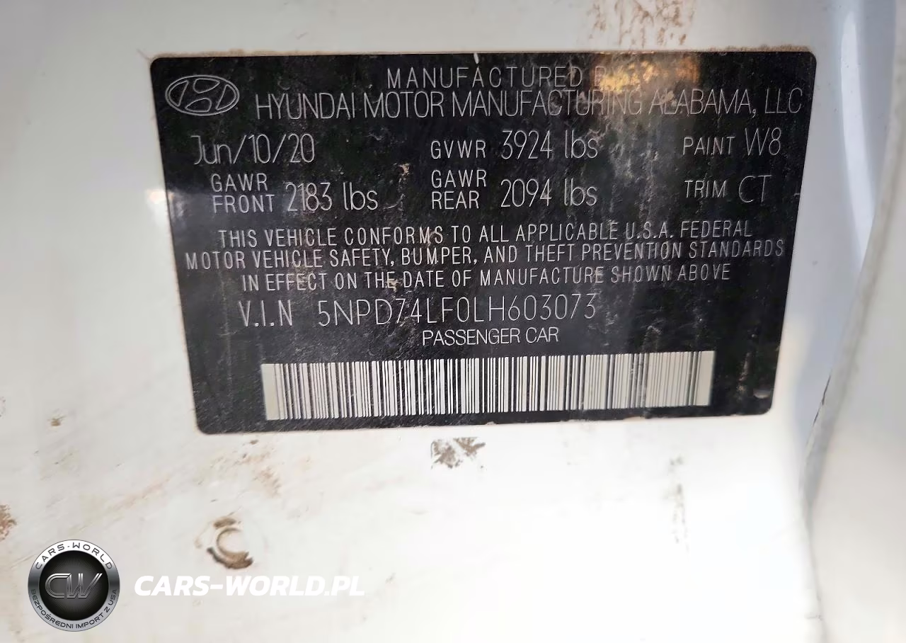 2020 Hyundai Elantra Se VIN:5NPD74LF0LH603073 - 12