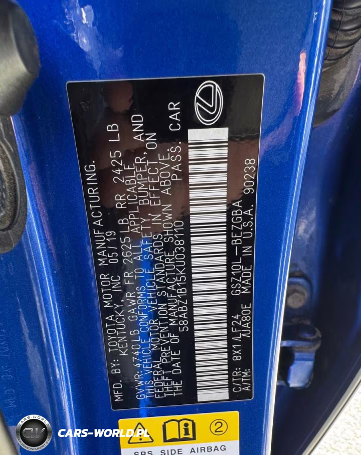 2019 Lexus Es 350 VIN:58ABZ1B15KU038110 - 13