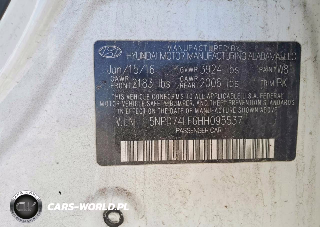 2017 Hyundai Elantra Se VIN:5NPD74LF6HH095537 - 12