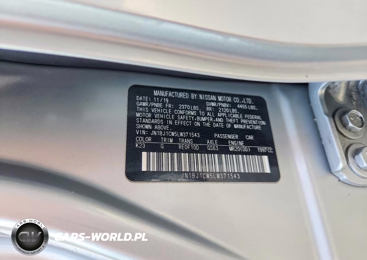 2020 Nissan Rogue Sport S VIN:JN1BJ1CW5LW371543 - 14