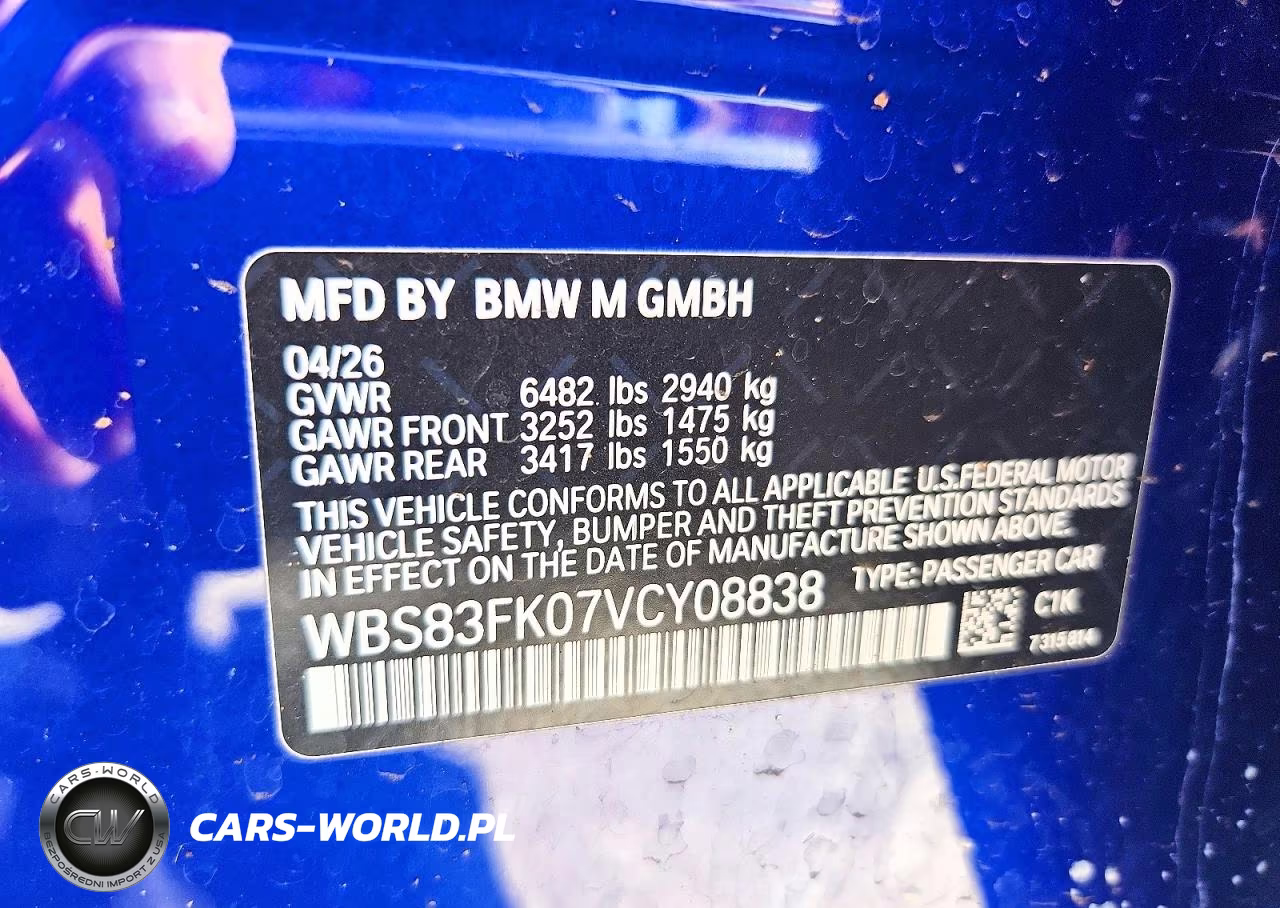 2027 BMW M5 VIN:WBS83FK07VCY08838 - 13