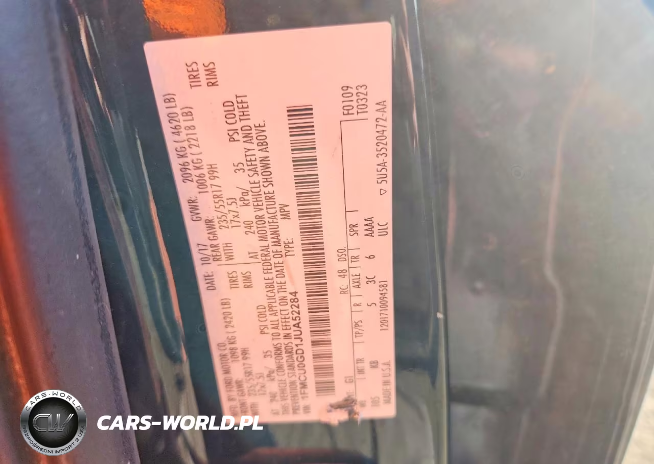 2018 Ford Escape Se VIN:1FMCU0GD1JUA52284 - 13