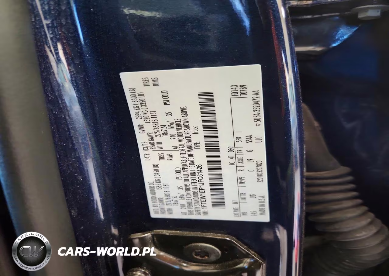 2018 Ford F150 Supercrew VIN:1FTEW1EP1JFC61426 - 12