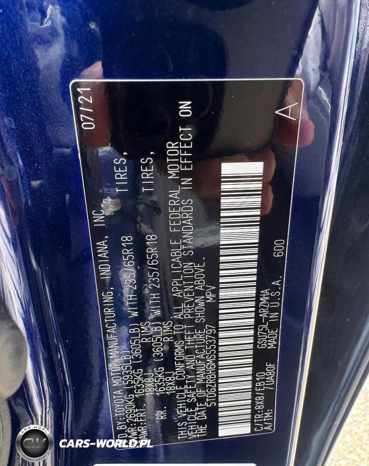 2021 Toyota Highlander Xle VIN:5TDGZRBH6MS553797 - 12