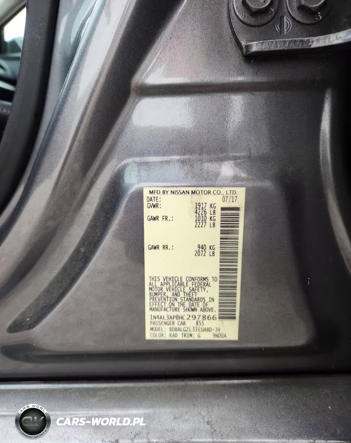 2017 Nissan Altima 2.5 S VIN:1N4AL3AP8HC297866 - 12
