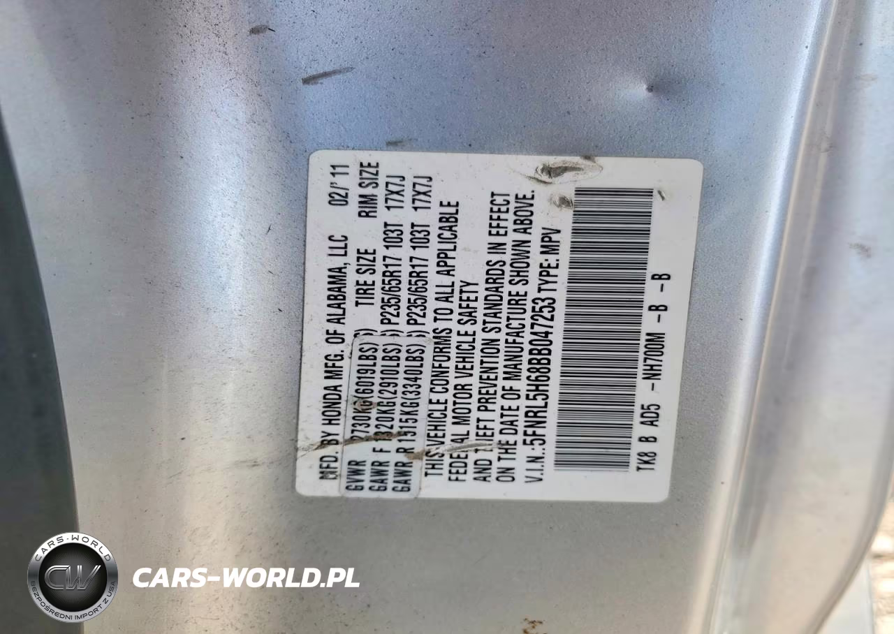 2011 Honda Odyssey Exl VIN:5FNRL5H68BB047253 - 14