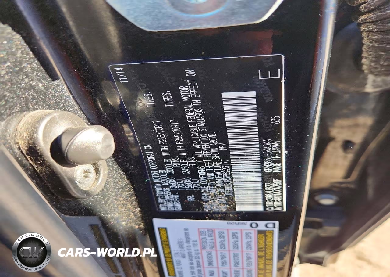 2015 Toyota 4Runner Sr5 Premium VIN:JTEBU5JR3F5223177 - 13