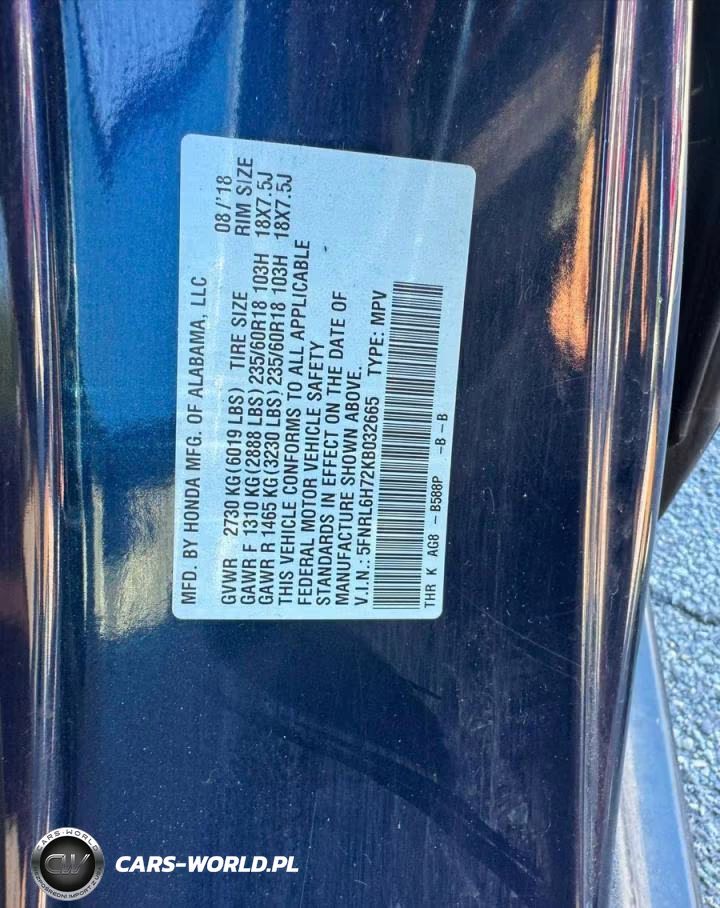 2019 Honda Odyssey Exl VIN:5FNRL6H72KB032665 - 10