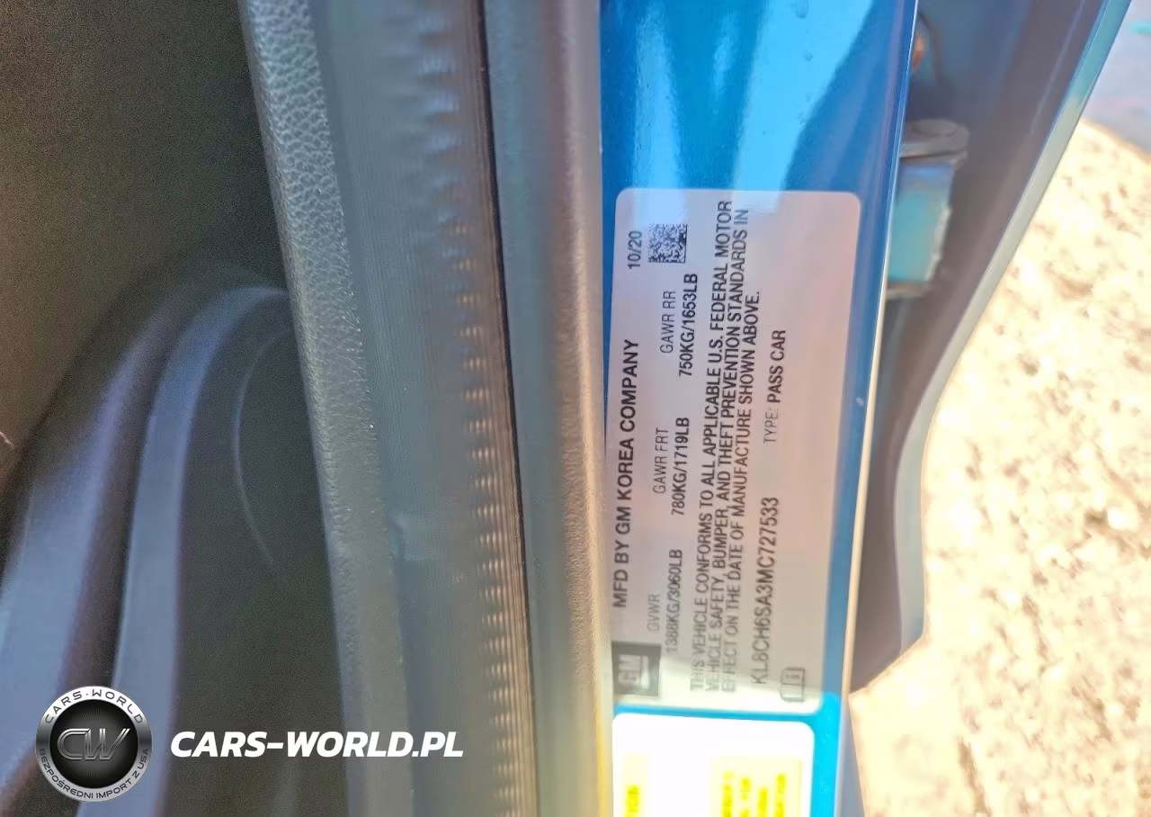 2021 Chevrolet Spark Activ VIN:KL8CH6SA3MC727533 - 12