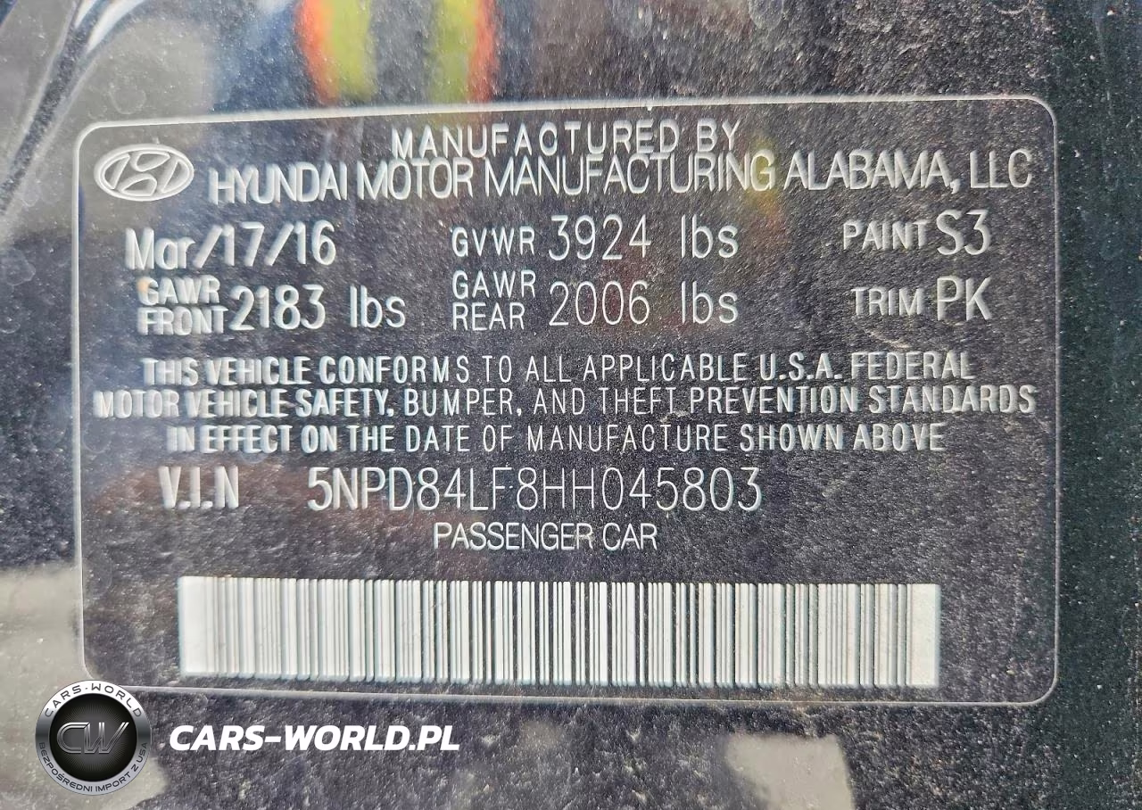 2017 Hyundai Elantra Se VIN:5NPD84LF8HH045803 - 12