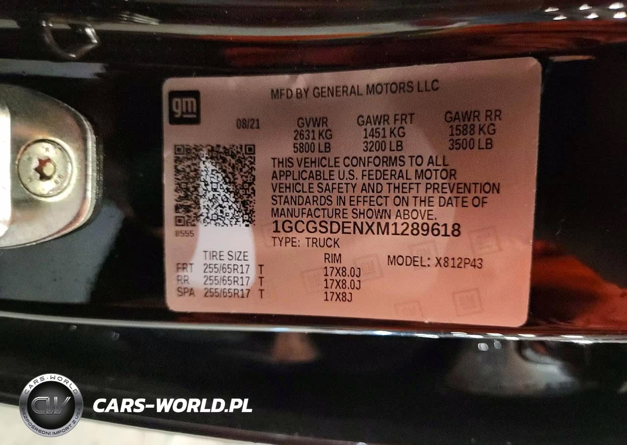 2021 Chevrolet Colorado Z71 VIN:1GCGSDENXM1289618 - 13