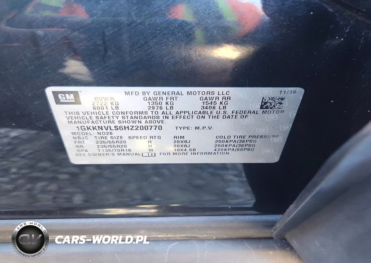 2017 GMC Acadia All Terrain VIN:1GKKNVLS6HZ200770 - 12