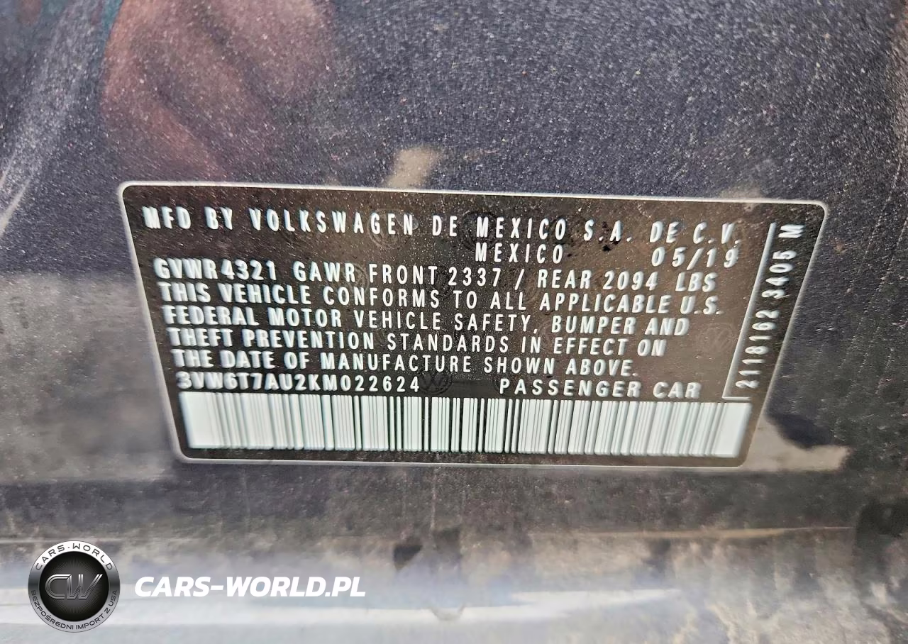 2019 Volkswagen Gti S VIN:3VW6T7AU2KM022624 - 12