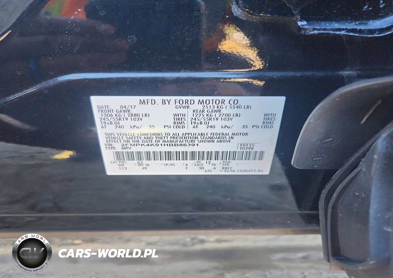 2017 Ford Edge Titanium VIN:2FMPK4K91HBB86391 - 12