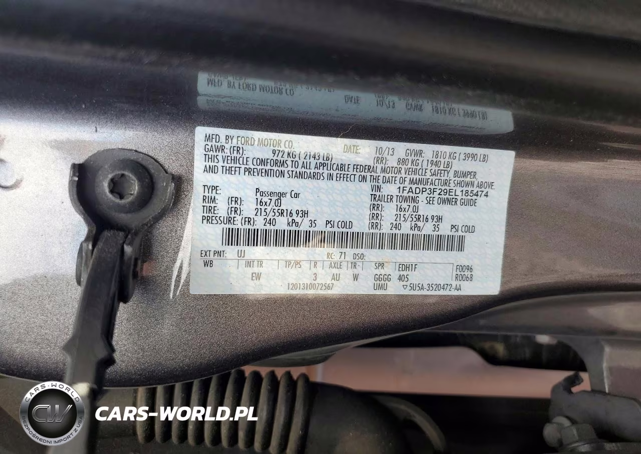 2014 Ford Focus Se VIN:1FADP3F29EL185474 - 12