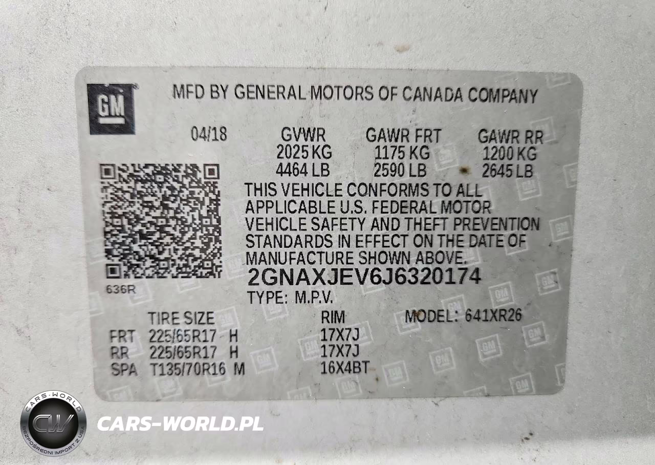 2018 Chevrolet Equinox Lt VIN:2GNAXJEV6J6320174 - 13