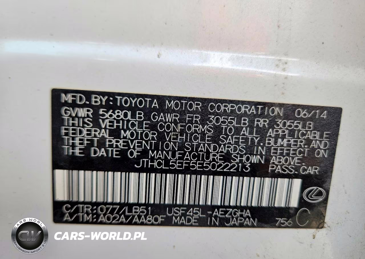 2014 Lexus Ls 460 VIN:JTHCL5EF5E5022213 - 13