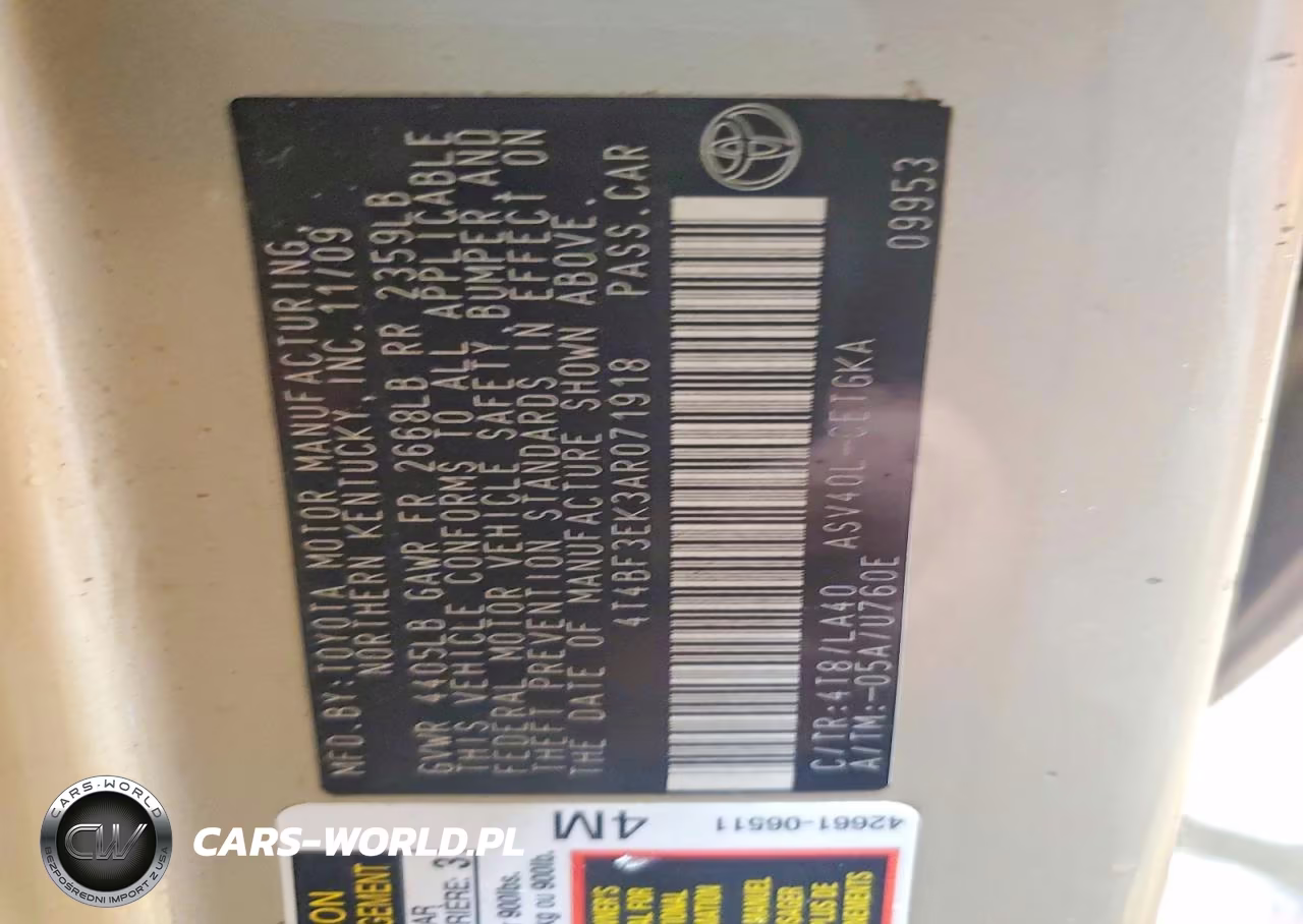 2010 Toyota Camry Xle VIN:4T4BF3EK3AR071918 - 12