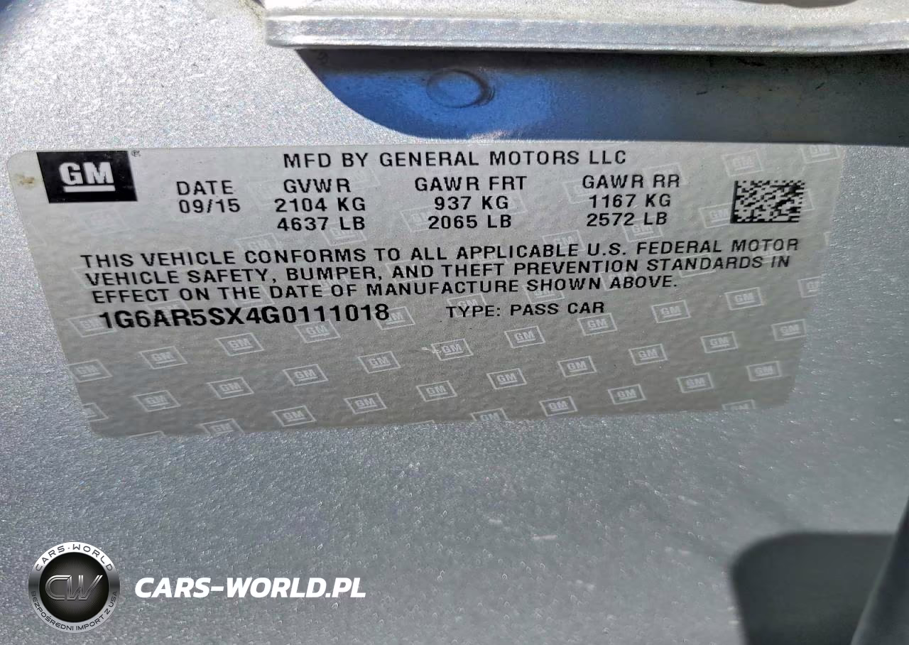 2016 Cadillac Cts Luxury Collection VIN:1G6AR5SX4G0111018 - 13
