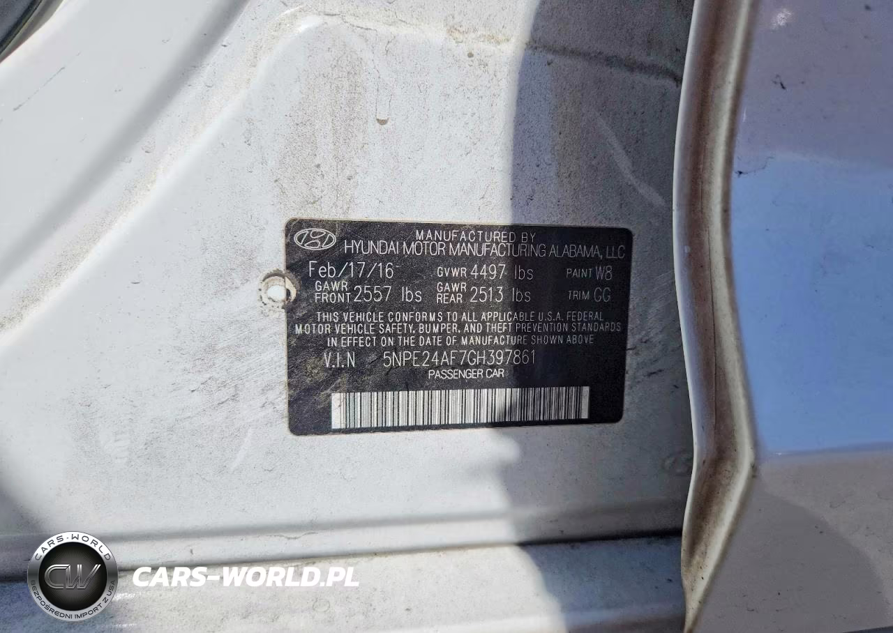 2016 Hyundai Sonata Se VIN:5NPE24AF7GH397861 - 12